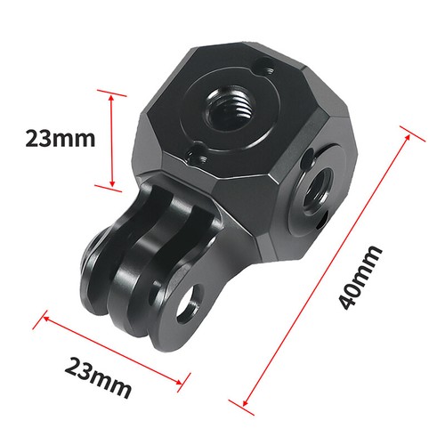 For GOPRO13/GoPro Camera Tripod Base Mount Converter 1/4" 3/8" Holes Adapter - Picture 7 of 11