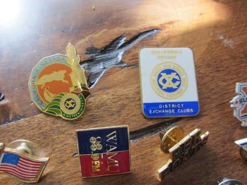 huge lot vintage pins pinback tack jewelry states sports business holiday etc. - Picture 5 of 14