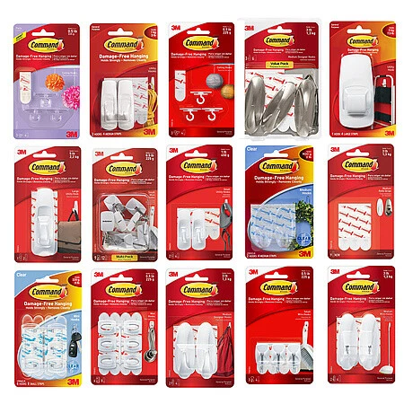 3M Command Picture Hanging Strips, Large, White, 4/Pkg - MICA Store