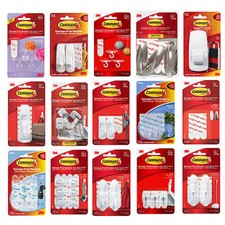 3M COMMAND Strips Large, Medium, Small For Damage Free Picture / Poster Hanging