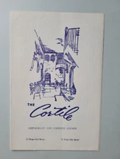 1958 Cortile Restaurant Cocktails West 43rd New York City Menu Original
