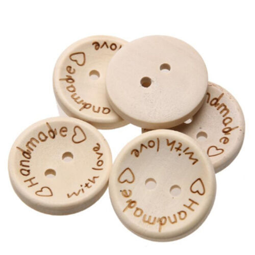 Lot De 6 Boutons Vintage Beige Clair - 14 Mm Ronds - Plat 4 Trous