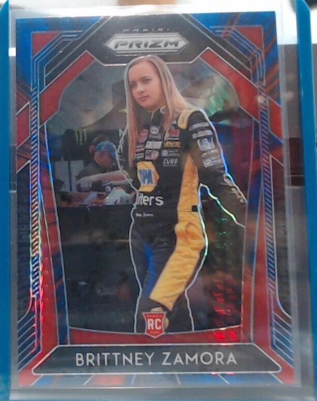2020 PRIZM RACING NASCAR BRITTNEY ZAMORA ROOKIE REFRACTOR #59 MSK