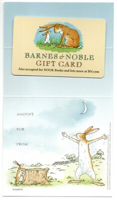 Barnes & Noble Rabbits Bunnies Gift Card w/ Backer No $ Value ...