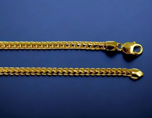 14K Yellow Gold SOLID Franco Round Box Bracelet Chain Real Gold 1mm-5mm 7"-9" - Picture 9 of 9
