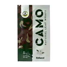 Camo Wraps Natural Leaf Natural Wraps (5 Sheets) - 1 Pouch
