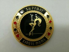 Protège-mains I Support Single Moms Poker Card Guard vendeur américain NEUF