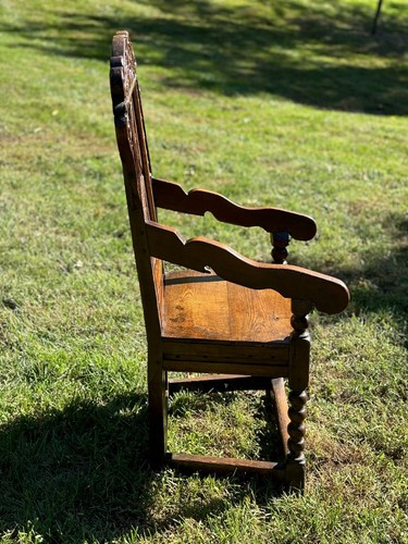 17th Century William & Mary Oak Armchair -- Shipping Available - Picture 3 of 7
