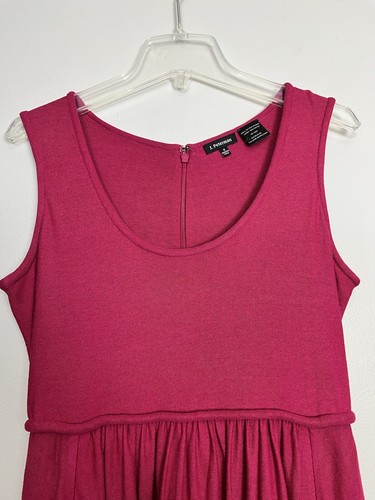 J. Peterman Pink Silk Hemp Blend MIDI Dress Scoop Neck Natural Size 6 - Picture 3 of 12