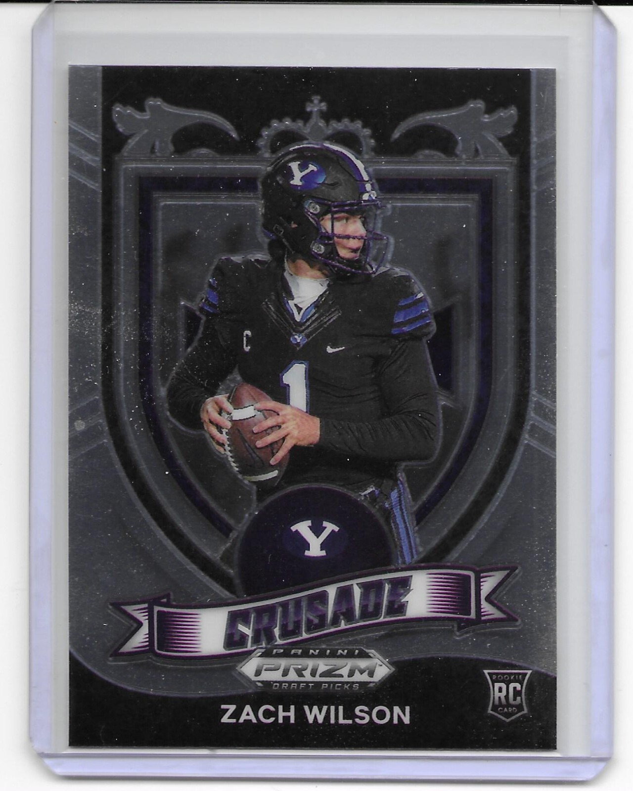 New York Jets Zach Wilson 2021 Panini Prizm Draft Picks CRUSADE Football Card