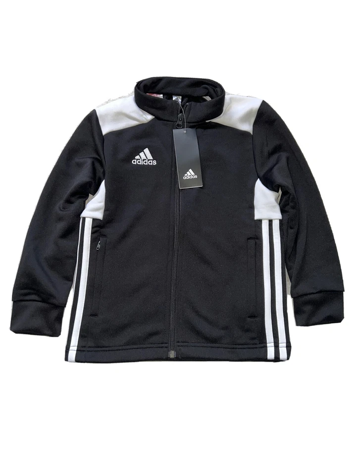 Adidas REGISTA Youth Jacket Black & White - Size 6Years CZ8629 - Image 3 of 4
