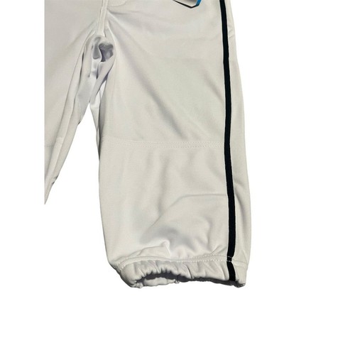 CHAMPRO Baseball Pants Youth Size Medium White Knicker Style Button Zip NEW - Picture 4 of 12