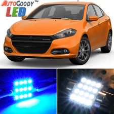 13 x Premium Blue LED Lights Interior Package for Dodge Dart 2013-2016 + Tool