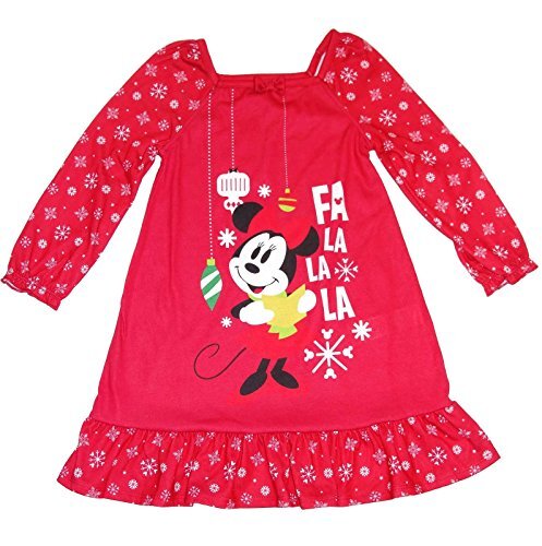 Minnie Mouse Girl's Fa La La La Christmas Nightgown, Gown - Picture 1 of 3