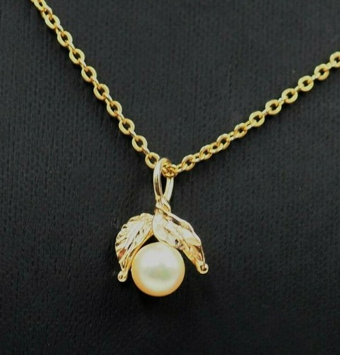 Pearl & 14ct Yellow Gold Pendant Fine Elegant Jewellery - 第 5/10 張圖片