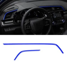Auto Car Air Outlet Frame Cover Trim For Honda Civic 10th 2016-2021 Bright Blue