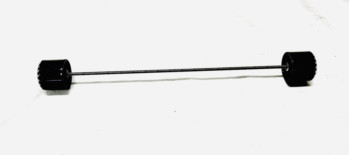 BLACK CONTRAST DIAMOND CUT ZX ENGRAVED FRONT AXLE CAPS KAWASAKI