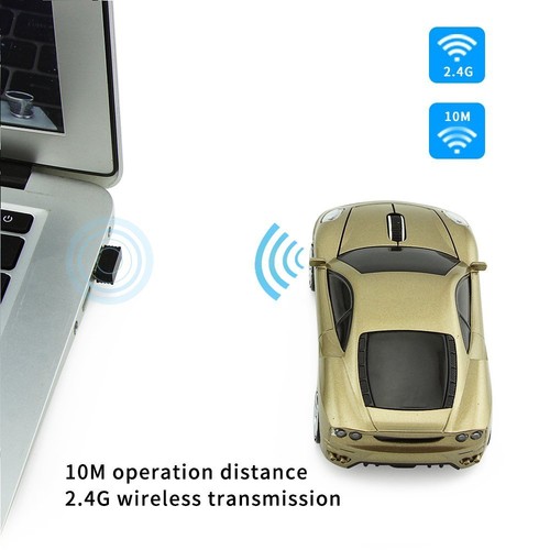3D USB Wireless Car Optical mouse Gaming Mice 2.4Ghz led LIGHT for Laptop PC MAC - Picture 11 of 64