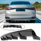 For Lexus ES250 ES300 ES350 Carbon Fiber Rear Bumper Diffuser Spoiler Splitter