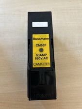 Bussman 63 Amp CM63F Camaster Fuse Holder Carrier 660V AC Including Base