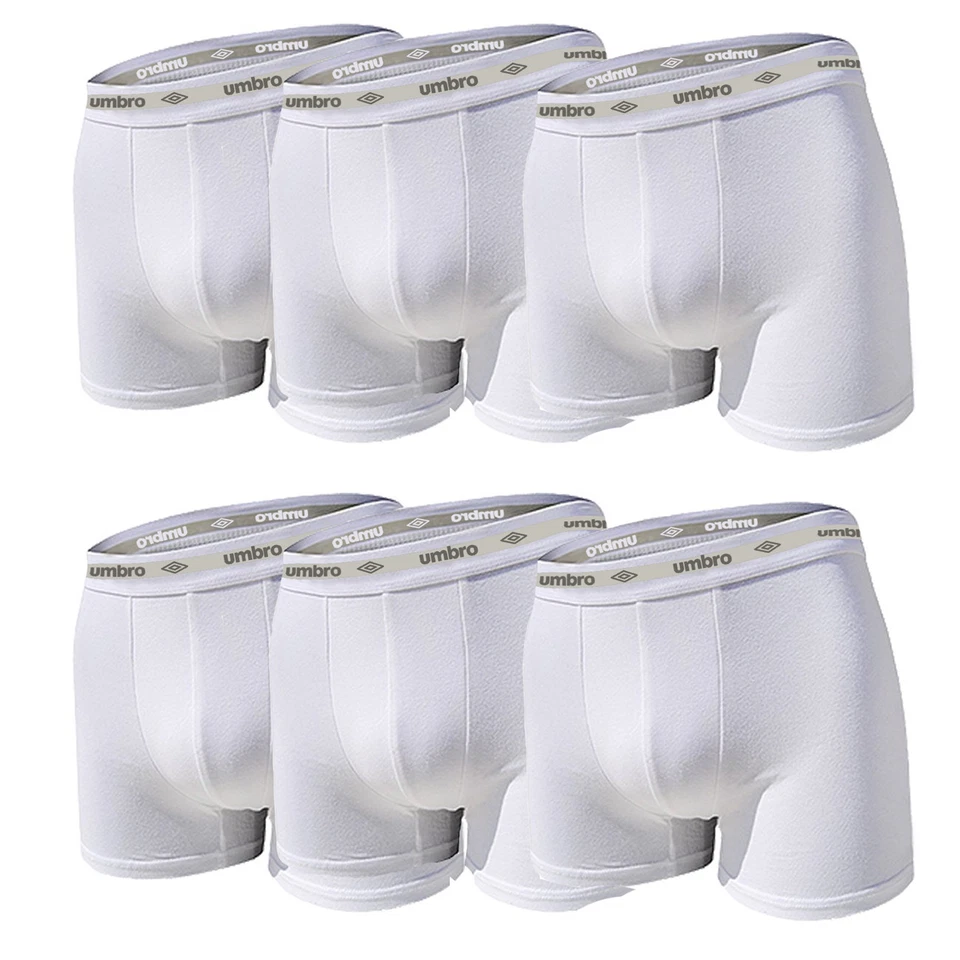 set 6 pezzi boxer uomo in cotone elasticizzato UMBRO art. 701 - Immagine 2 di 2