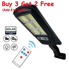 Lamparas Solares Luz 240 LED Luces Para Exterior Patio Con Sensor De Movimiento