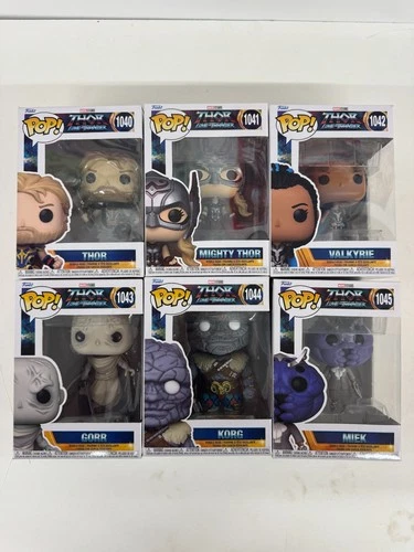 Funko Pop! Marvel Thor Love And Thunder Funko Pop Lot Of 6 #1040-1045