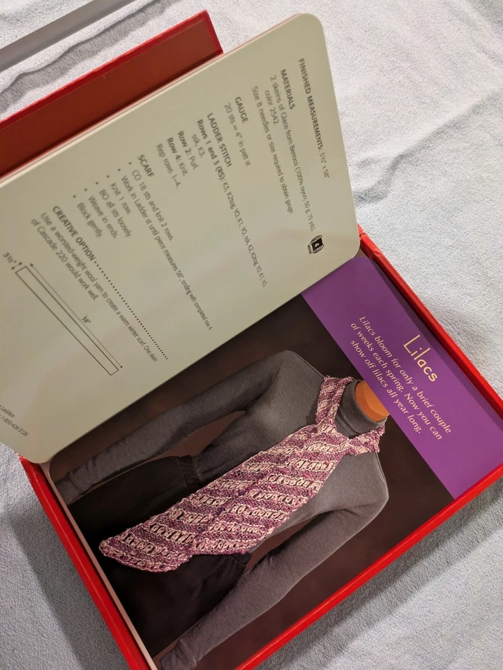 VINTAGE LITTLE BOX OF SCARVES II MELISSA MATTHAY SHERYL THIES SCARF PATTERNS - Image 3 of 4