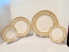 Franciscan Masterpiece China GOLD Renaissance Plates Gold Trim (READ DESC)