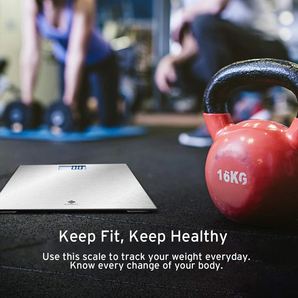 Báscula de baño digital de peso corporal de acero inoxidable Etekcity tecnología Step-On Foto 4 de 4