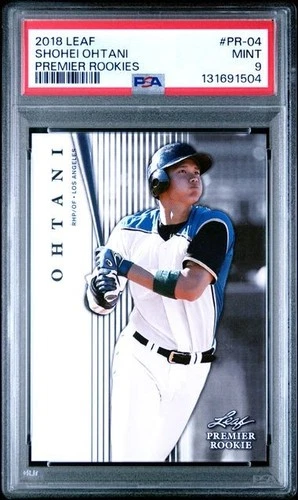 2018 Leaf #PR-04 Shohei Ohtani  ROOKIE CARD Dodgers Angels PSA 9 Mint