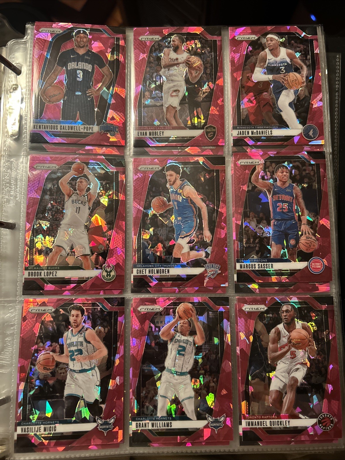2024-2025 Panini Prizm Pink Ice Card Lot of 29 - Stars, Legends & Rookies
