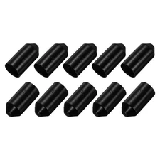 10Pcs Heat Shrink End Cap 25mm ID x 50mm l Black
