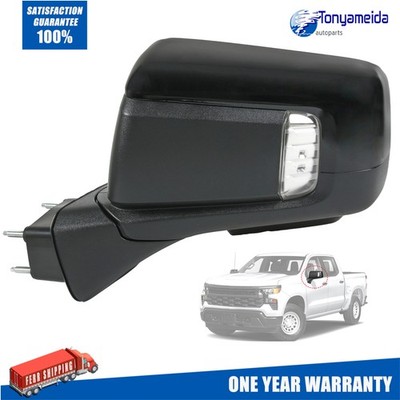 For 2019-2024 Silverado 1500 Left Driver Side Mirror Power Heated+Puddle+BSD
