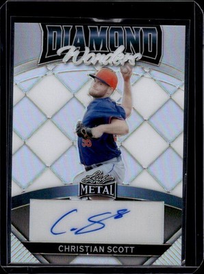 2024 Leaf Metal #DW-CS1 Christian Scott Diamond Wonders Prismatic Silver #/35