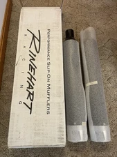 Rinehart 4.5" Black Mufflers 2017 And Up Harley Davidson Touring 500-0111-C 