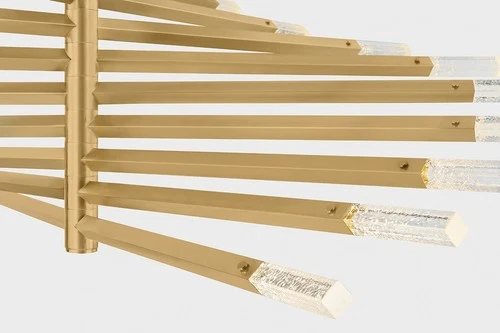 Corbett Lighting 501-56 Strasbourg 56"W LED Abstract Chandelier - Brass - Picture 2 of 9