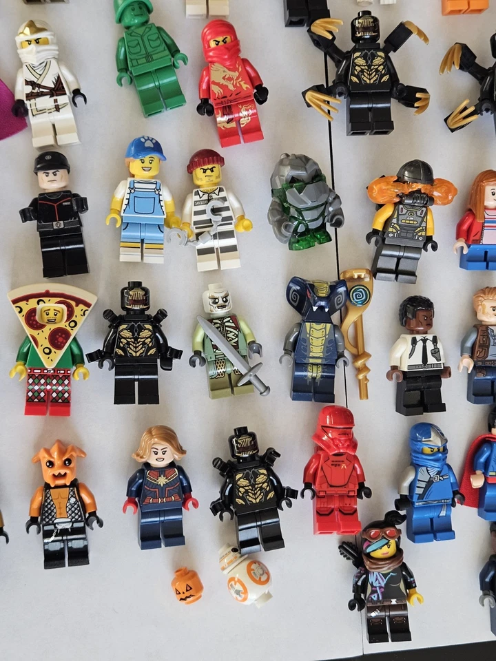 Lego minifiguras ~ Lote a granel de 69 figuras DC Marvel Star Wars Ninjago + Más Foto 4 de 4
