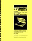 Technics SL-1301 Turntable 3-in-1 OPERATING INSTRUCTIONS and SERVICE MANUAL
