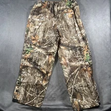 Frogg Toggs Waterproof Camo Over Pants Mens M/L Real Tree Edge Hunting Rain Gear
