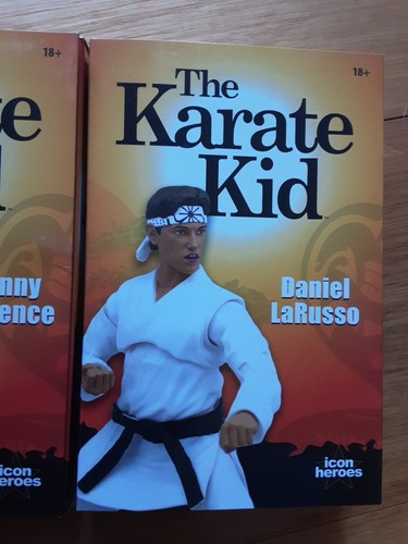 The Karate Kid Daniel Larusso Johnny Lawrence Icon Heroes Figure Set Of 2 - Picture 3 of 19
