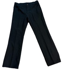 Vintage 80s 82BK Wrangler Wrancher Black Polyester Dress Pants Men  s 34/29