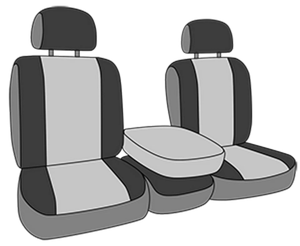 Fundas de asiento de auto CalTrend para Dodge Ram 1500-3500 2002-2005 imitación carbón Foto 4 de 4
