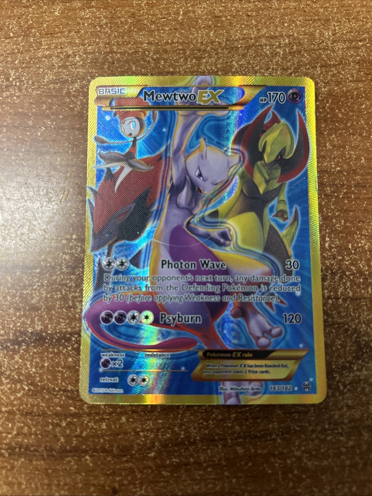 2015 Pokemon Breakthrough Mewtwo EX 163/162 MP