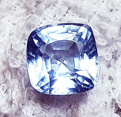 3.45 Ct Natürlicher Aquamarin Edelstein lose Cushion, unbehandelt, GGL