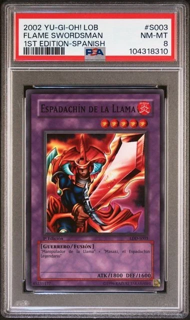 Flame Swordsman Yu-Gi-Oh! TCG Professional Sports Authenticator