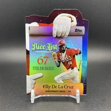 Elly De La Cruz 2025 Topps Holiday Baseball #MNL-7 The Nice List Insert - Reds