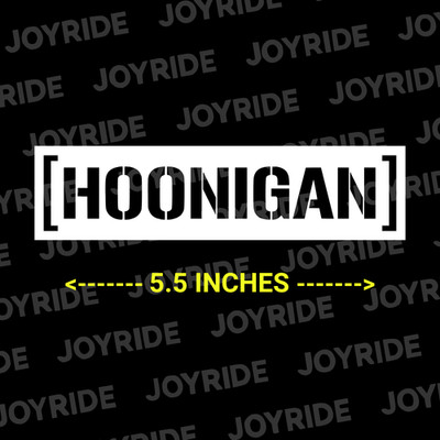 Hoonigan Bar Decal Sticker Ken Block Racing Drift Car Truck Gloss Vinyl JDM