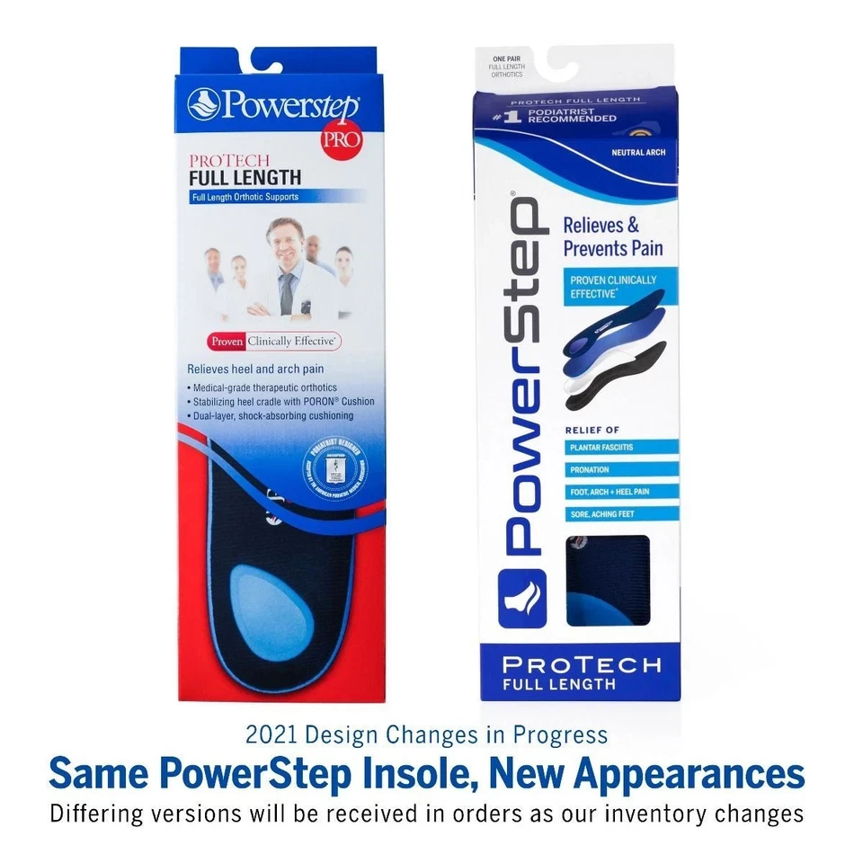 PowerStep ProTech Full Length Orthotic Insoles - Many Sizes - Image 2 of 3
