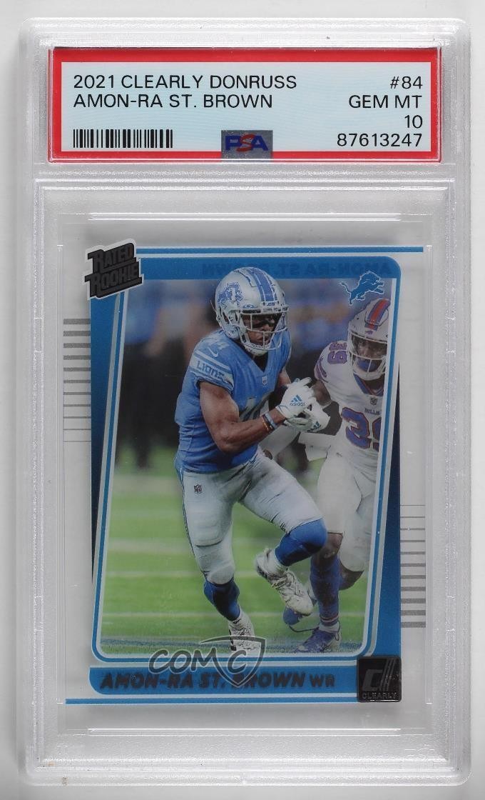 Amon-Ra St. Brown Panini Clearly Donruss #84 Base